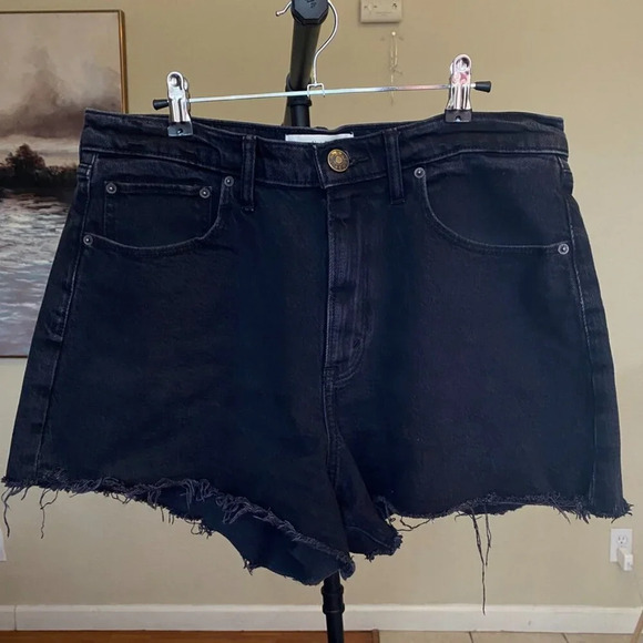 Abercrombie & Fitch‎ The 90s Relaxed Cutoff High Rise Shorts Curve Love Sz 32 14 - Picture 10 of 10